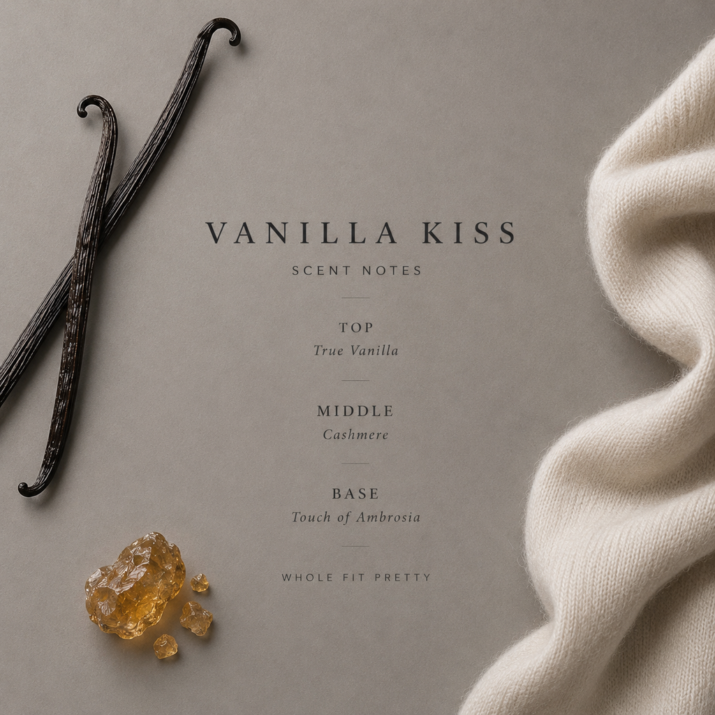 Vanilla Kiss 8oz Candle
True Vanilla · Ambrosia· Cream