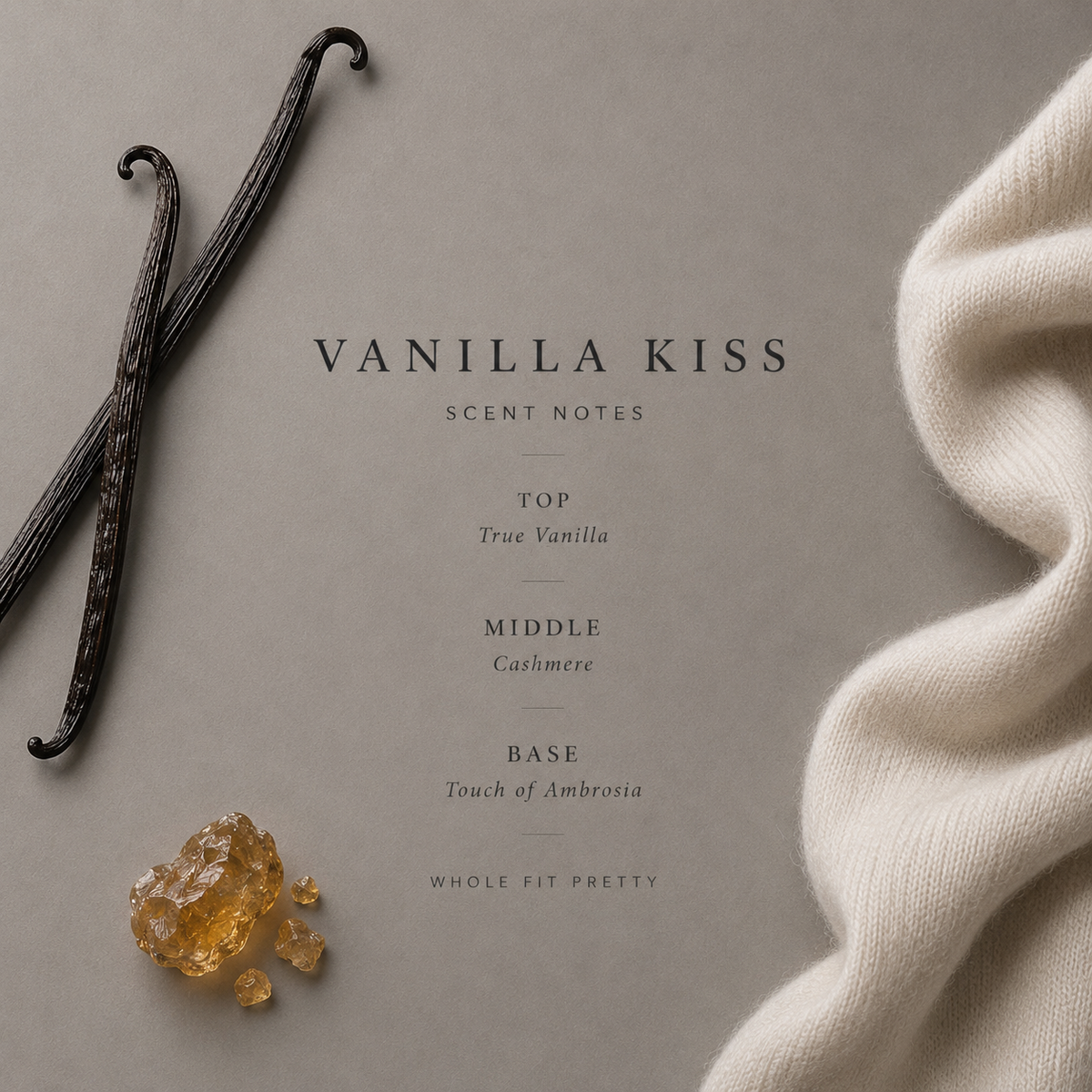 Vanilla Kiss 8oz Candle
True Vanilla · Ambrosia· Cream