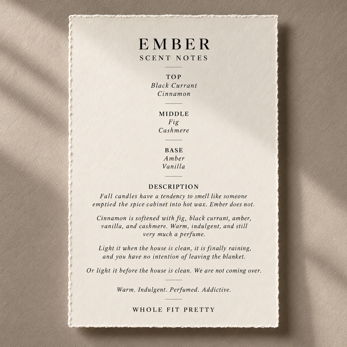Ember 8 oz Candle